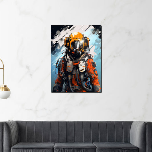 Wandbild Abstrakt, Astronaut Weltraum