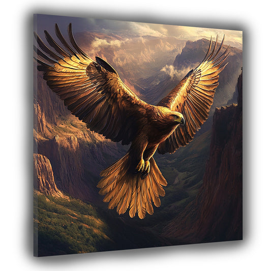 Wandbild Adler in den Bergen majestätische Freiheit