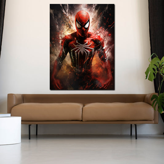 Wandbild Beautiful Spider Man Comic Film Abstract Style