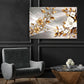 Wandbild Blumen Gold Style