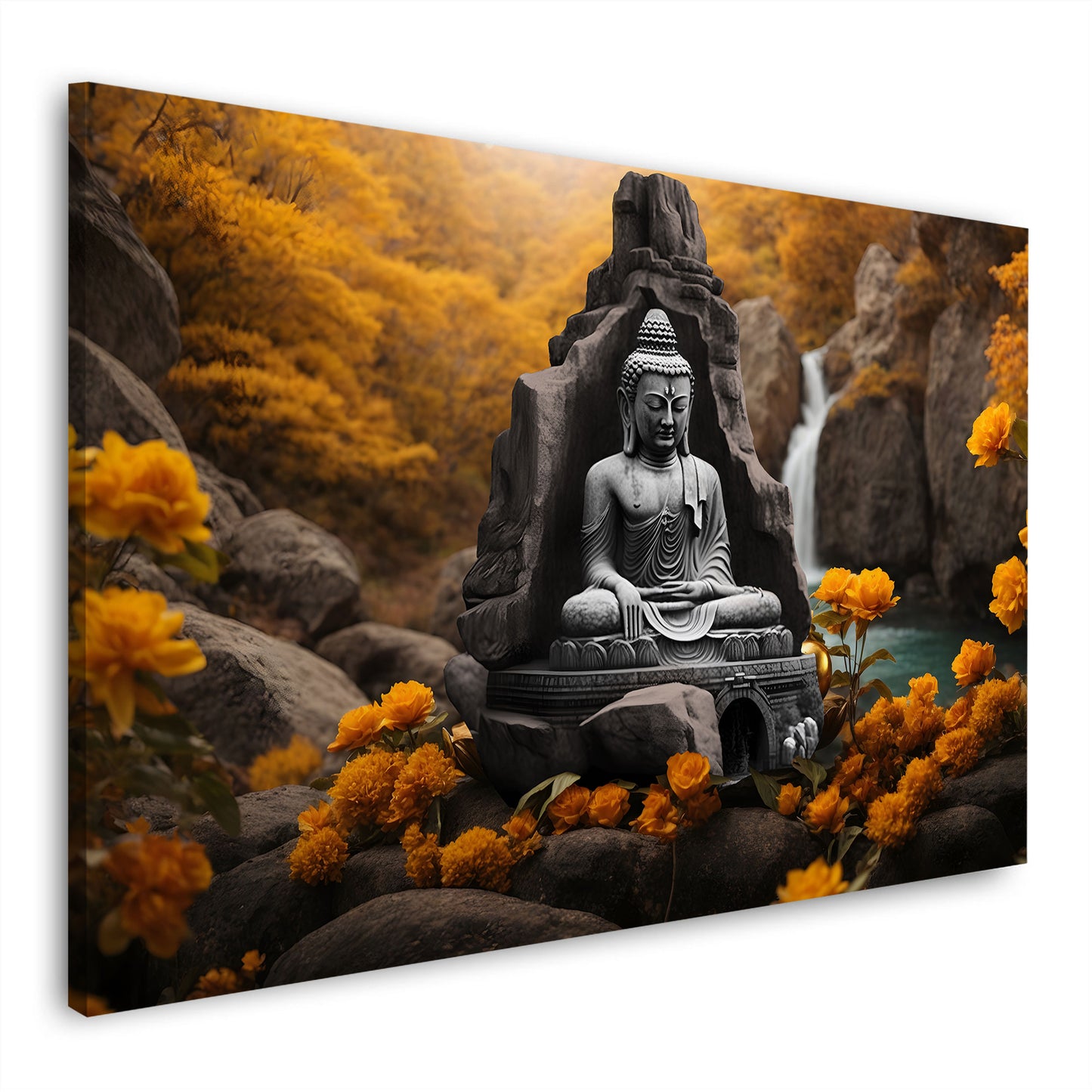 Wandbild Buddha in der Natur