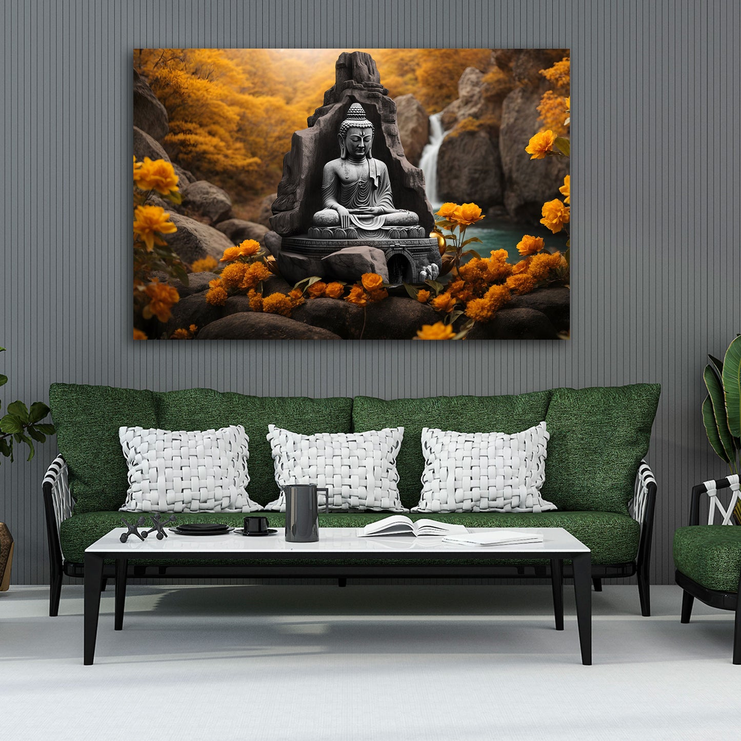 Wandbild Buddha in der Natur