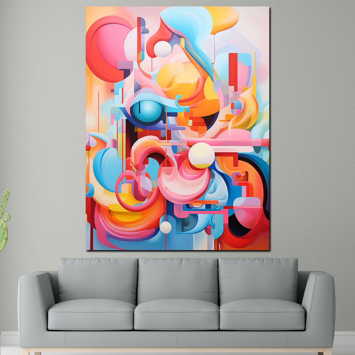 Wandbild moderne abstrakte Kunst Colour Wohnzimmer