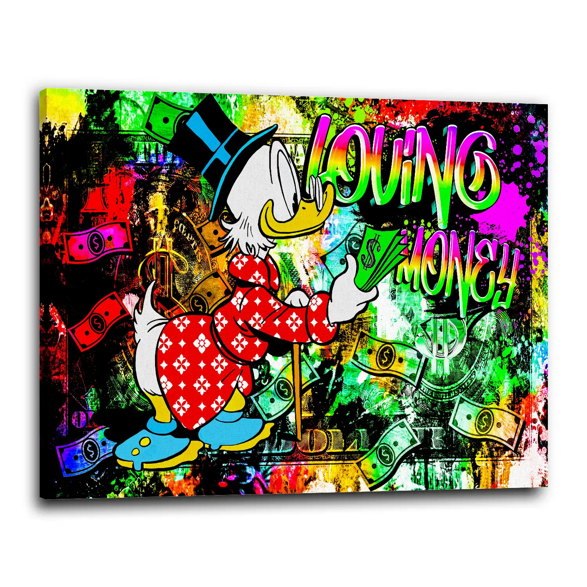 Comic Money Graffiti – Wandbild