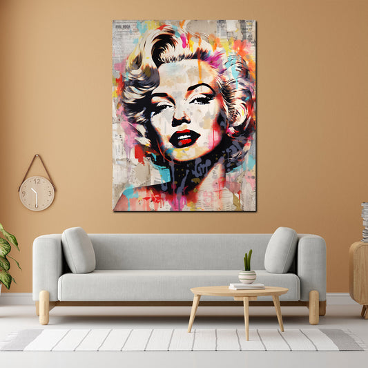 Wandbild Cool Marilyn News Style