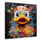 Wandbild Crazy Duck Pop Art Ente