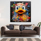 Wandbild Crazy Duck Pop Art Ente