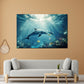 Wandbild Delfine Sonnenstrahlen Unterwasserwelt