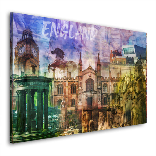 Wandbild England Pop Art Wahrzeichen London