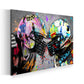 Football-Helme Graffiti – Wandbild