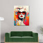 Wandbild Frau Pop Art modern Splash Retro