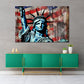 Wandbild Freiheitsstatue Pop Art USA