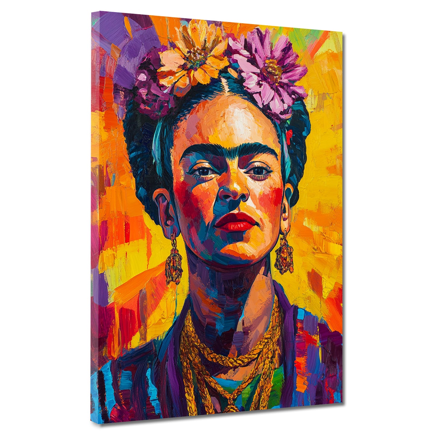 Wandbild Frida Pop Art Portrait farbenfroh modern