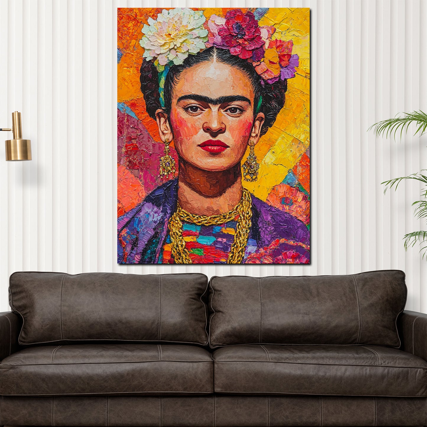 Wandbild Frida lebendiges Pop Art Gemälde farbenfroh modern