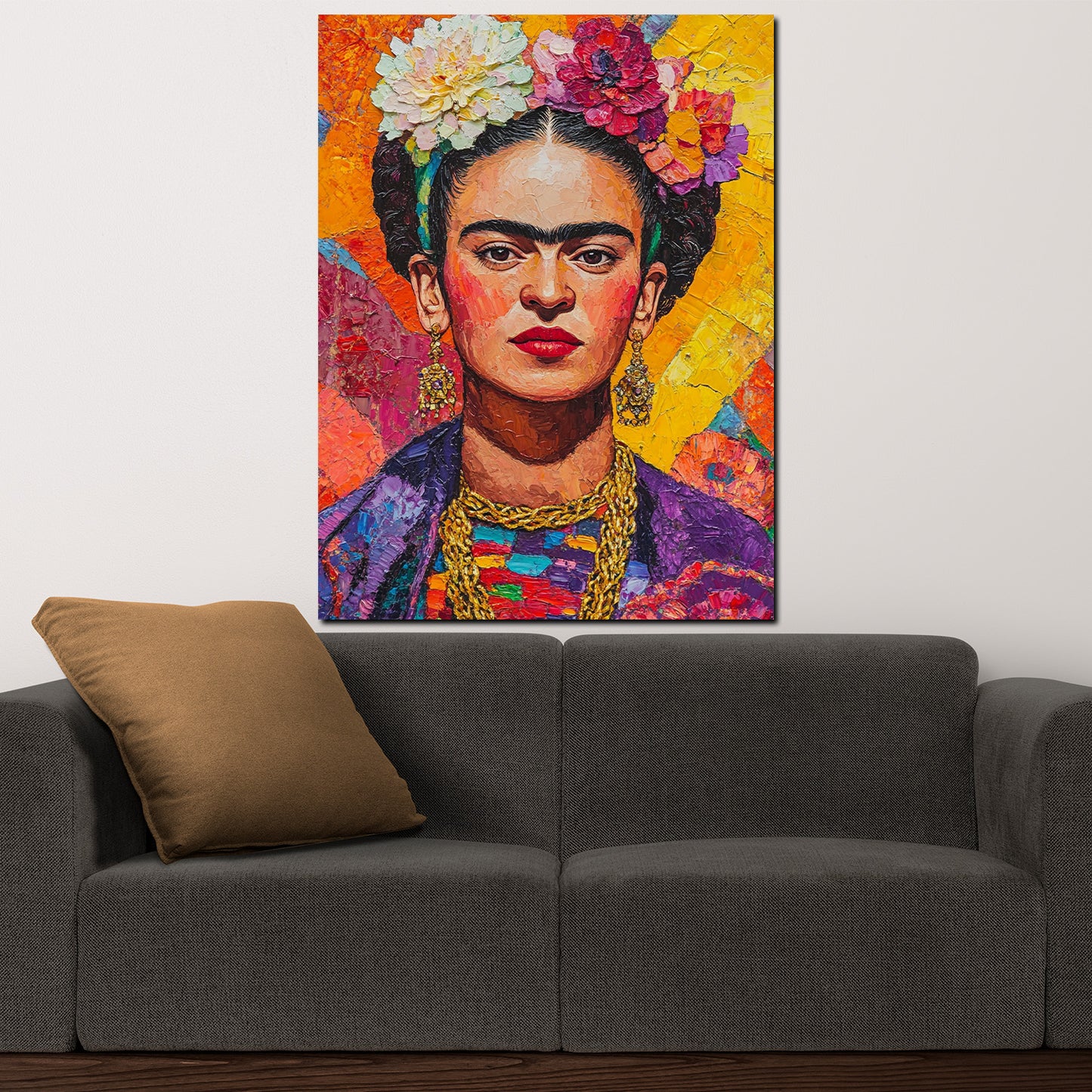 Wandbild Frida lebendiges Pop Art Gemälde farbenfroh modern