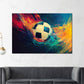Wandbild Fußball Energie Farben modern