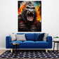 Wandbild Gorilla Pop Art Splatter abstrakt