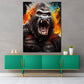 Wandbild Gorilla Pop Art Splatter abstrakt