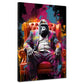 Pop Art Gorilla im Anzug – Wandbild