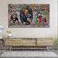 Wandbild Harvey Style Pop Art Comic Geld Erfolg Motivation