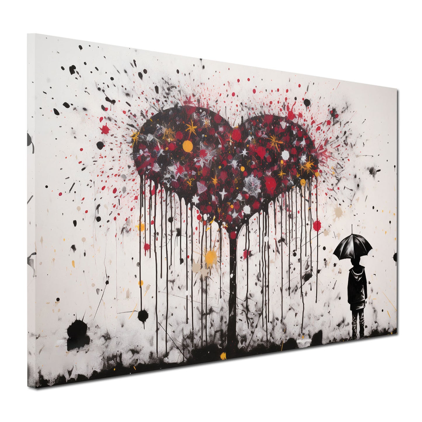 Wandbild Herz Street Art Banksy Art