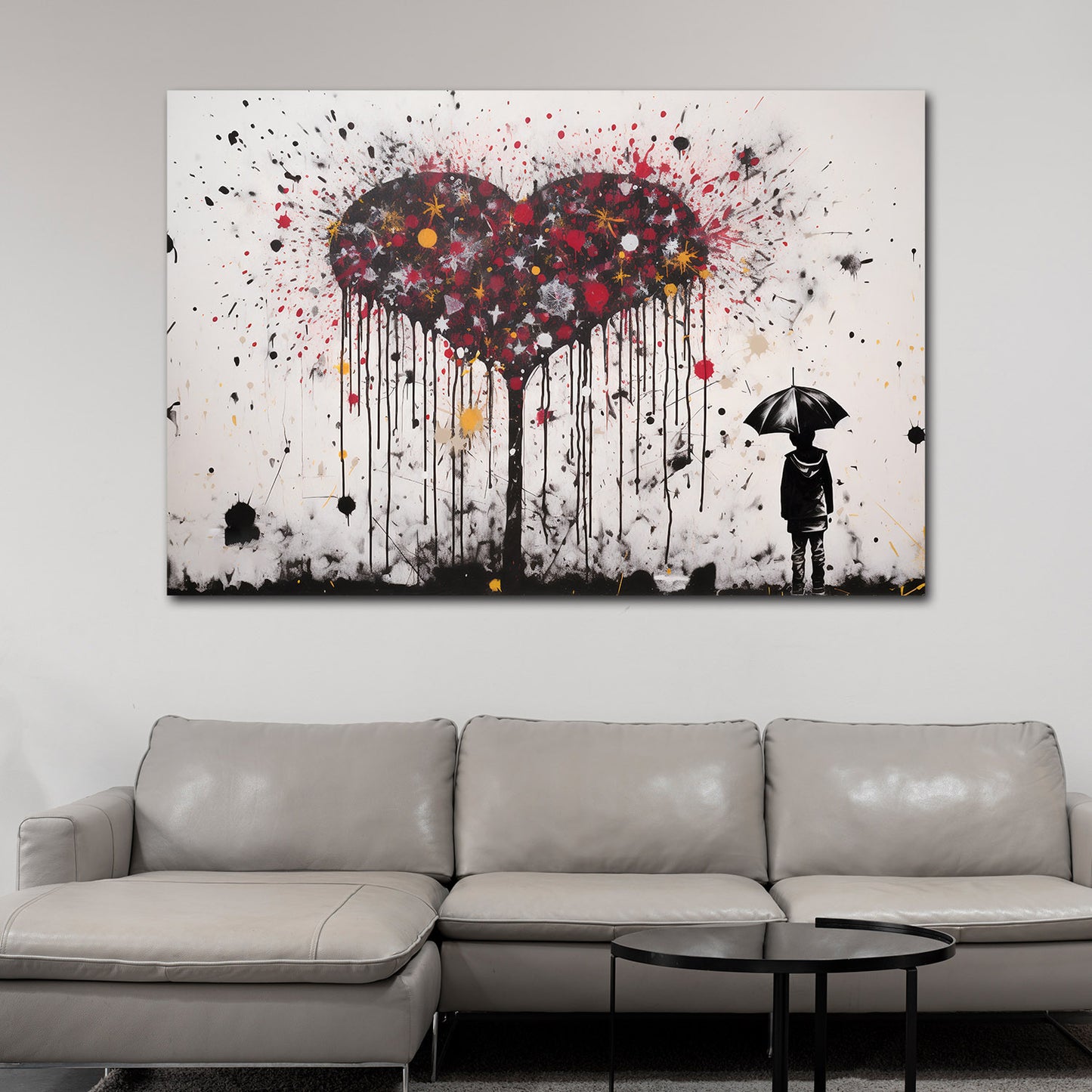 Wandbild Herz Street Art
