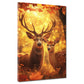 Wandbild Hirschpaar Waldlichtung Herbst