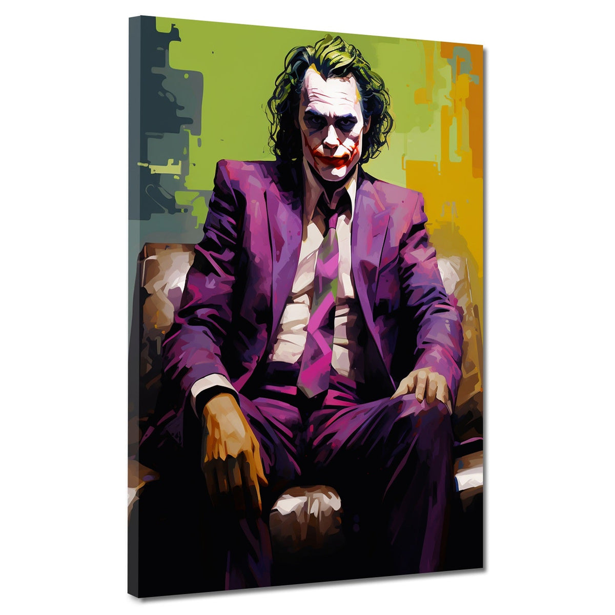 Joker im Anzug Pop Art – Wandbild