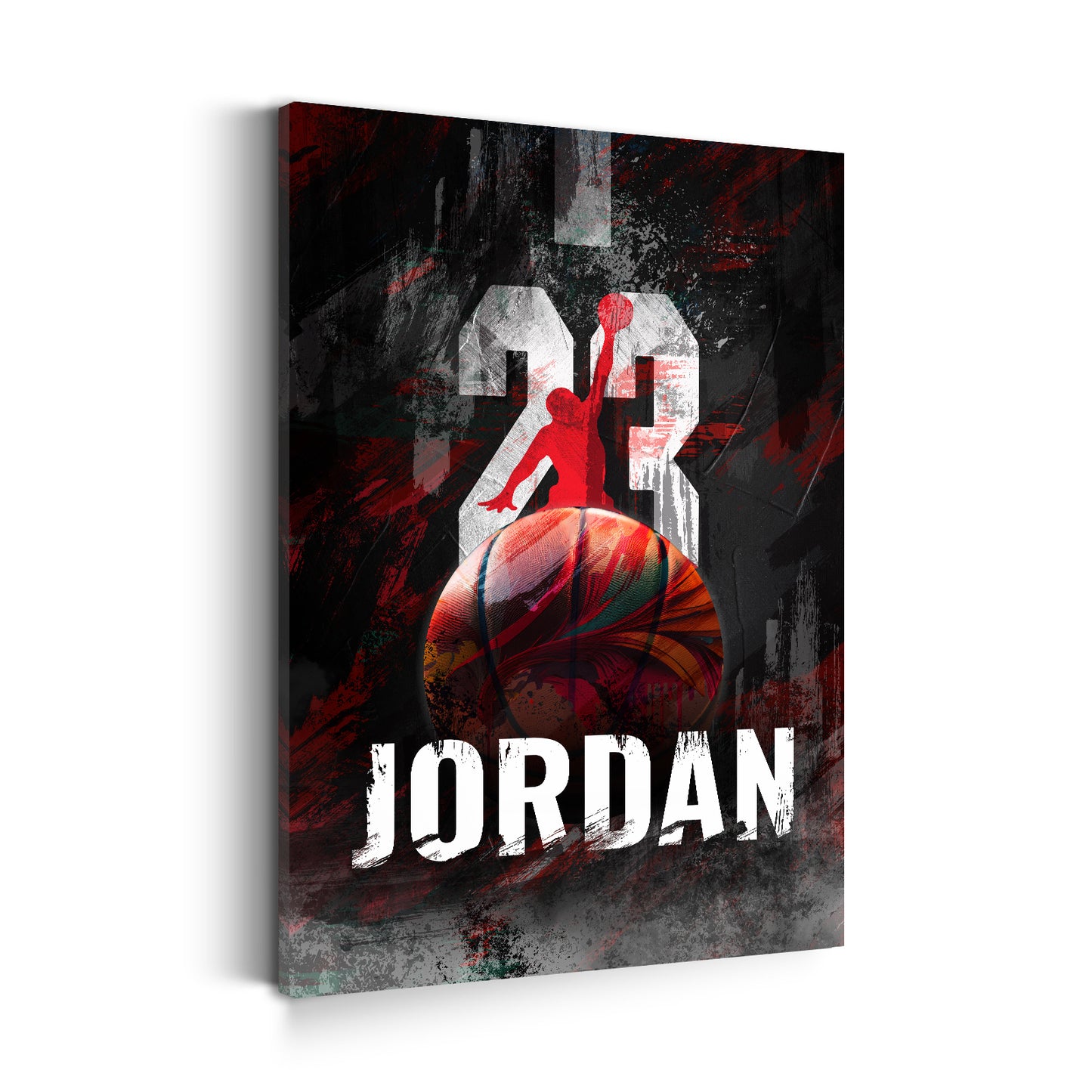 Wandbild Jordan 23 im modernen Basketball Stil Pop Art