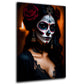 Wandbild La Calavera Catrina im Spitzenkleid