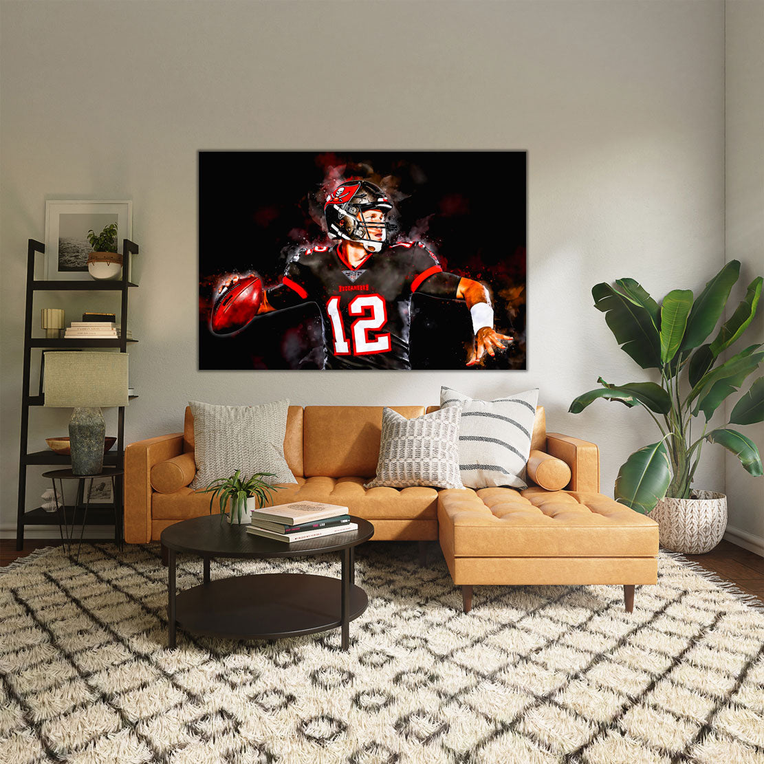 Wandbild Leinwandbild American Football Spieler Let´s Play