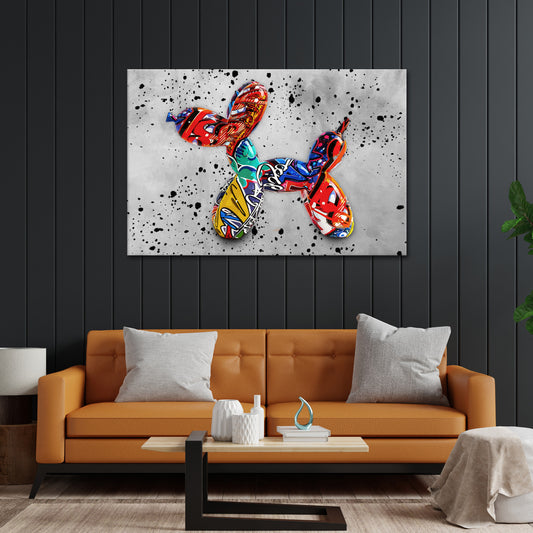 Wandbild Balloon Dog Graffiti Street Art Hund Luftballos