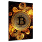 Bitcoin Abstract Gold – Wandbild
