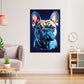 Wandbild French Bulldog Blue Style