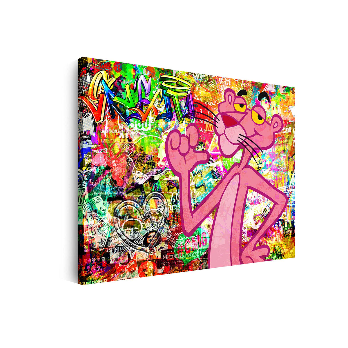 Graffiti Panther Comic – Wandbild