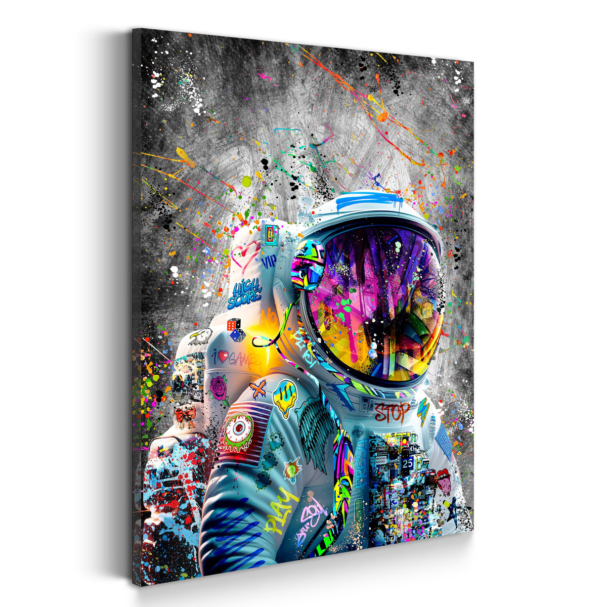 Graffiti-Astronaut – Wandbild