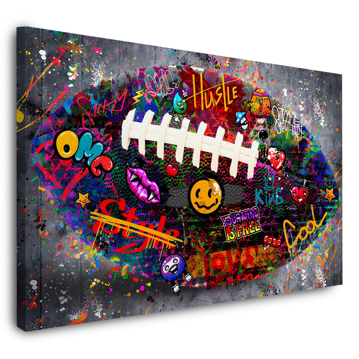 Rugby Graffiti – Wandbild