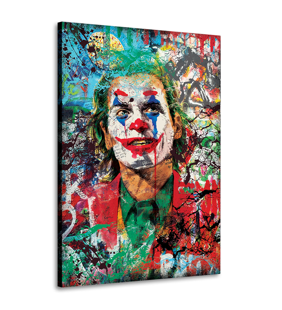 Wandbild Joker Pop Art Abstract Colour