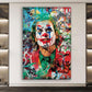 Wandbild Joker Pop Art Abstract Colour