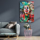 Wandbild Joker Pop Art Abstract Colour