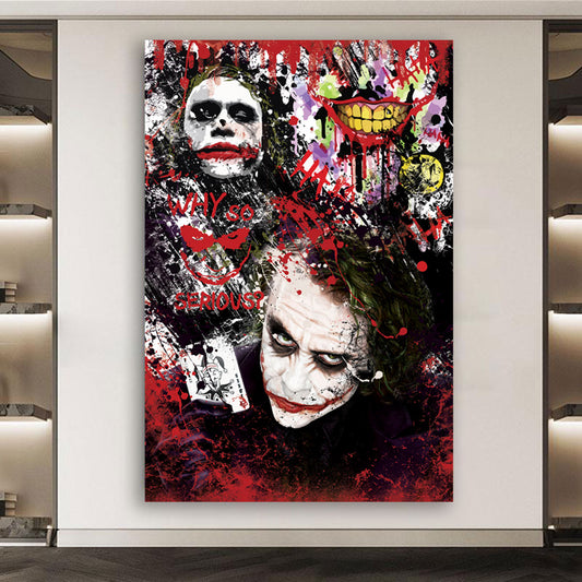 Wandbild Joker Pop Art Abstract Edition