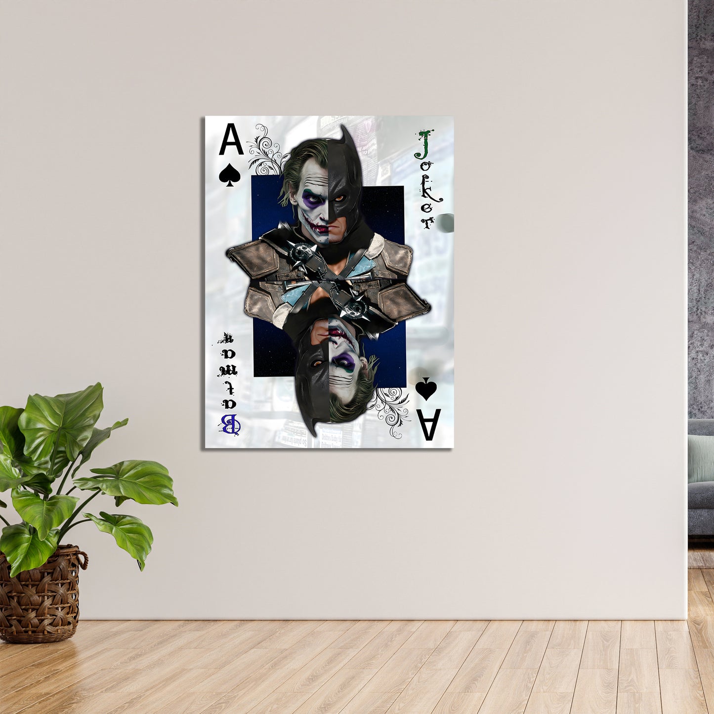 Wandbild Joker Karte