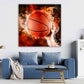 Wandbild Kunst Basketball Let`s Play