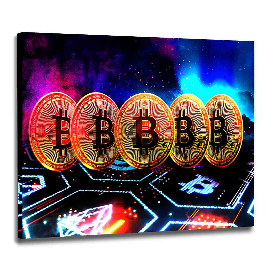 Wandbild Leinwandbild Bitcoin No Limits