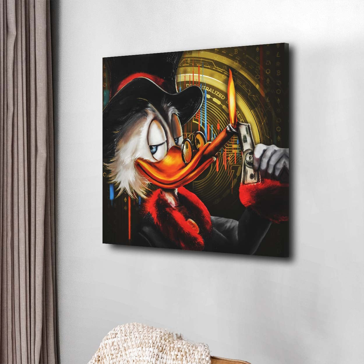 Wandbild Rich Duck Trading