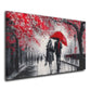 Wandbild Liebespaar im Paint Abstract Style