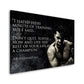 Boxer-Zitat Motivation – Wandbild