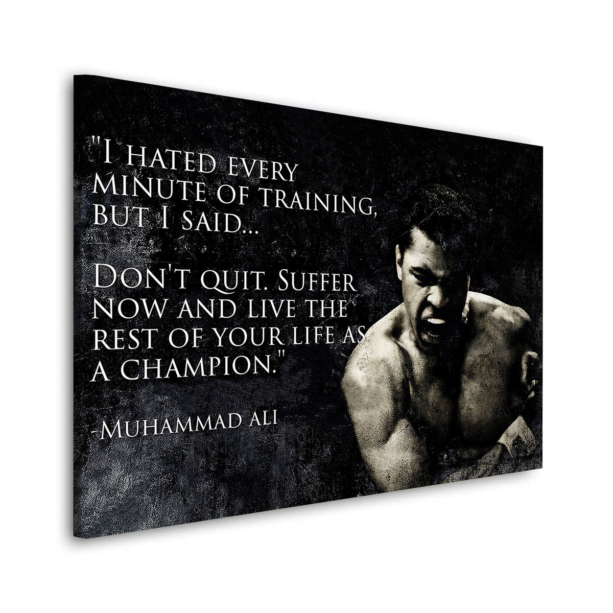 Boxer-Zitat Motivation – Wandbild