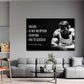 Wandbild Zitat Motivation Success Bodybuilder