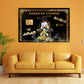 Pop Art Duck Wandbild Leinwandbild Comic Karte Motivation Geld, Erfolg